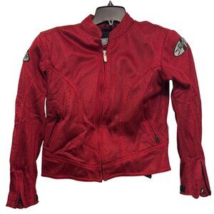 Joe Rocket Womens S Red Mesh Motorcycle Jacket With Armor